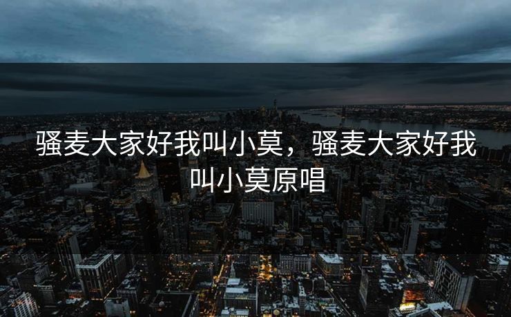 骚麦大家好我叫小莫,骚麦大家好我叫小莫原唱 骚麦大家好我叫小莫,骚麦大家好我叫小莫原唱